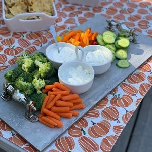 12x24 Porcelain serving/cheese tray - Christmas